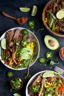 Steak Fajita Burrito Bowls - I love to cook