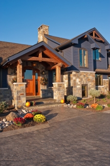 Stone and timber home exterior - House Exterior Options