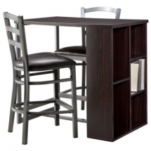 Storage Bar with Stools - Home decoration