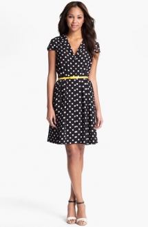 Suzi Chin Maggy Boutique Belted Print Shirtdress - Spring Wardrobe