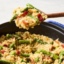 The Creamy Spring Dinner Recipe I Keep Coming Back To: Asparagus Bacon Risotto - Cooking
