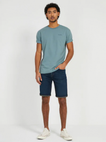 The Dylan Stretch Jean Shorts in Vintage Blue - Man Style