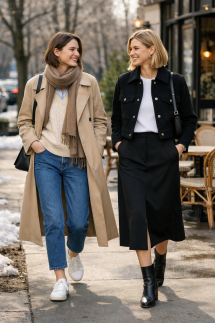 The Transitional Outfits I Rely On When Winter Starts Turning Into Spring - Clothing, Shoes & Accessories