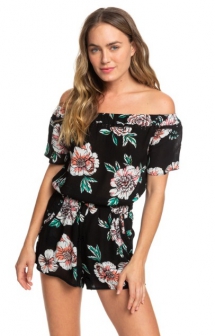 Tidal Times Short Sleeve Romper - Fave Clothing, Shoes & Accessories