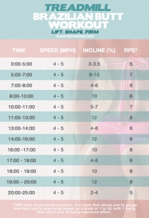 Treadmill Brazilian Butt Workout - Fitness and Exercise