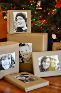 Using pictures to tag gifts - Christmas