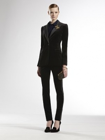 Velvet Tuxedo Jacket By Gucci - A Great Suit Makes a Woman!