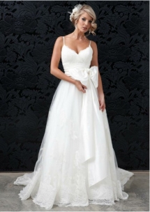 Wedding dress with spaghetti straps - Everything Weddings