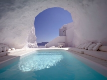 White Cave Pool - Katikies Hotel in Santorini, Greece - Beautiful places