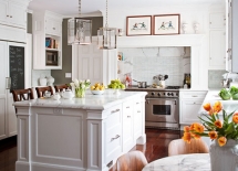 White Marble Kitchen - Kitchen ideas