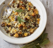 Wild Rice, Chestnut And Squash Stuffing  - Christmas Cooking