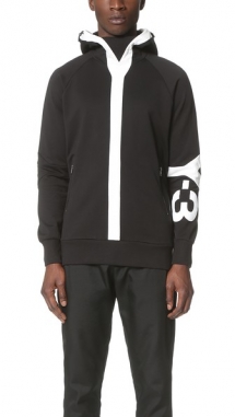 Y-3 Logo Hooded Sweatshirt - Hoodies