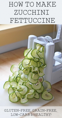 Zucchini Fettuccine - Healthy Food Ideas