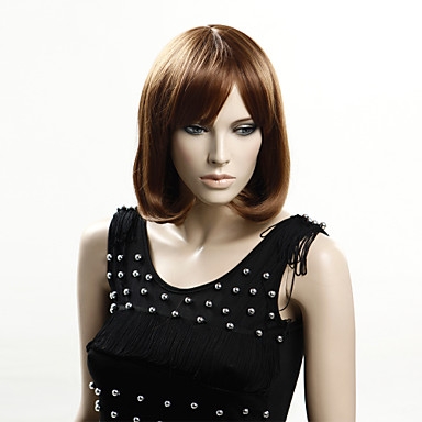 100% Japanese Kanekalon Synthetic Short Curly Light Brown Wig