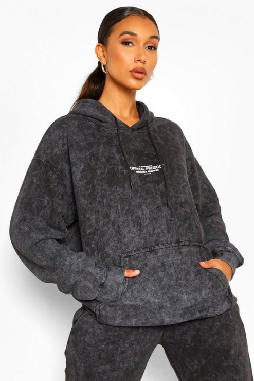 Acid Wash Official Product Oversized Hoodie
