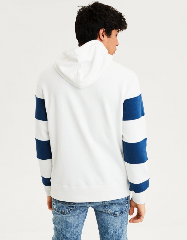 AE Color Block Fleece Pullover Hoodie - Image 2