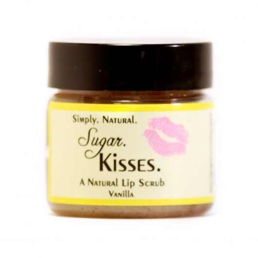 all natural Sugar Kisses vanilla lip scrub