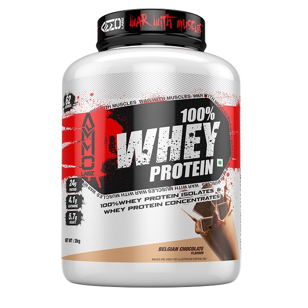 AMMO LABZ 100% WHEY ISOLATE & CONCENTRATE PROTEIN 4.4 LBS, 2 KG