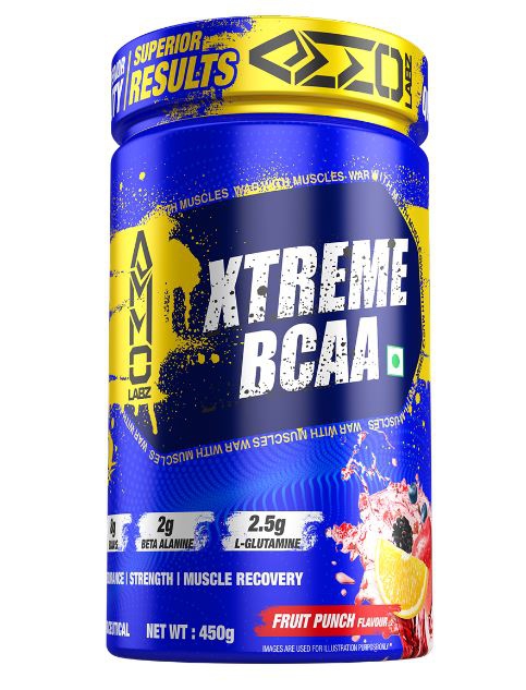 Ammo Labz BCAA Xtreme, 30 Servings, 450 G (0.99 Lb), Orange