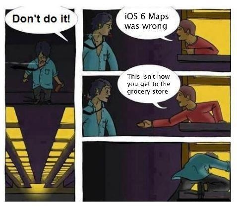 Apple iOS 6 Maps = Fail