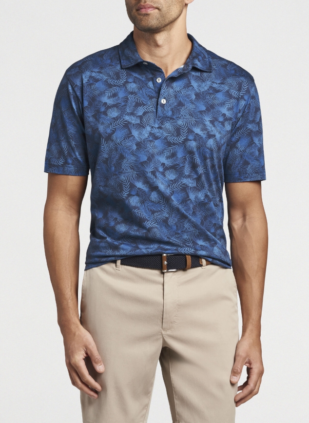 Aqua Cotton Polo Shirt