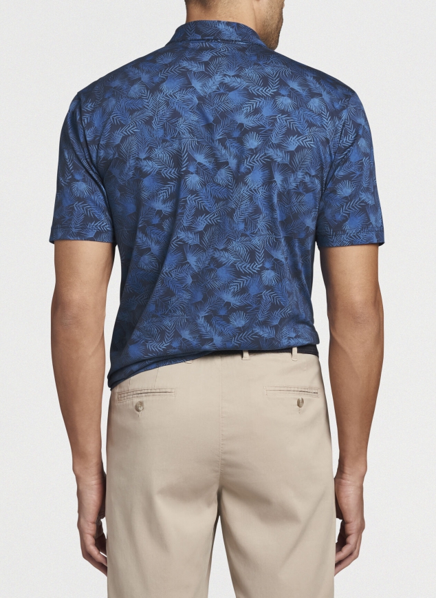 Aqua Cotton Polo Shirt - Image 2