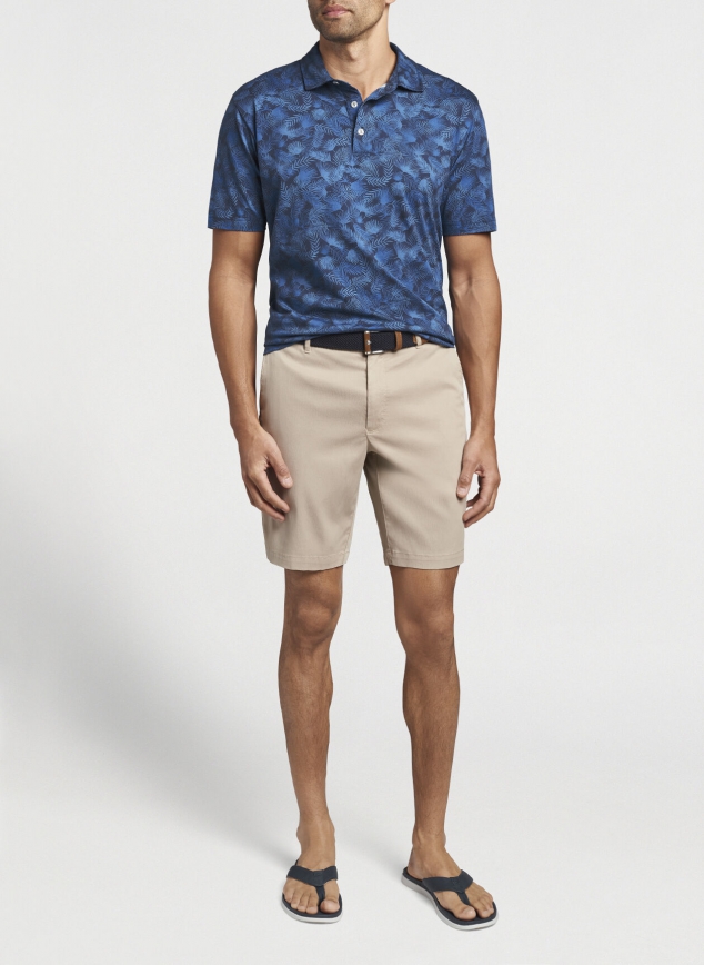 Aqua Cotton Polo Shirt - Image 3