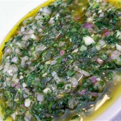 Argentinean chimichurri sauce