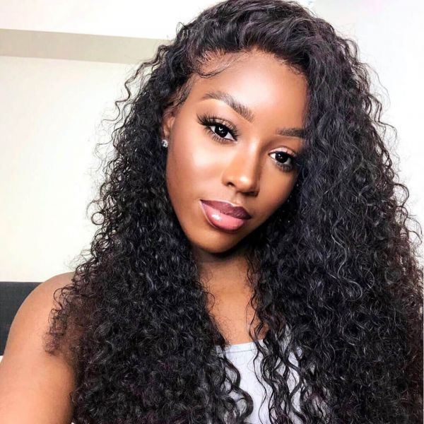 Ashimary Jerry curly affordable lace front wigs human hair pre plucked with baby hair - Image 2