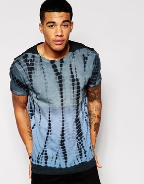 ASOS T-Shirt in Dip Dye and Relaxed Fit