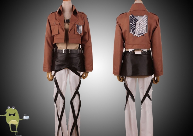 Attack on Titan Cosplay Jacket Eren Jaeger Recon Corps