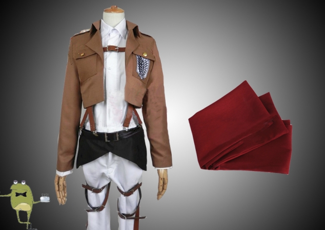 Attack on Titan Mikasa Ackerman Cosplay Costume - cosplayfield.com