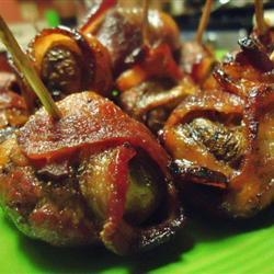 Bacon Wrapped Stuffed Mushrooms