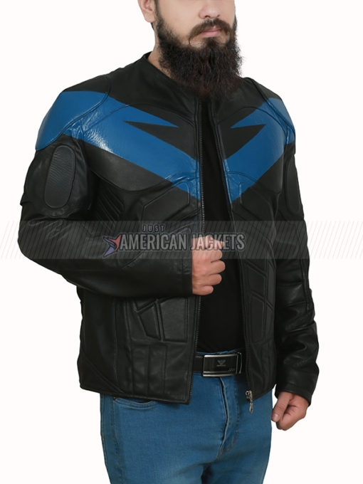 Batman Arkham Knight Nightwing Leather Jacket