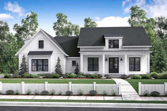 Beautiful 1 Story 3 Bedroom Modern Farmhouse Plan