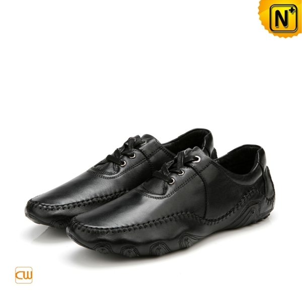 Black Driving Shoes for Men CW719023 - cwmalls.com - FaveThing.com