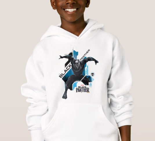 Black Panther High-Tech Character Graphic Hoodie