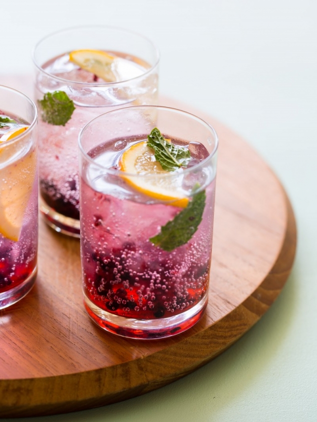 Blackberry and Meyer Lemon Gin and Tonic