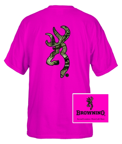 Browning Pink and Camo Buckmark T-shirt