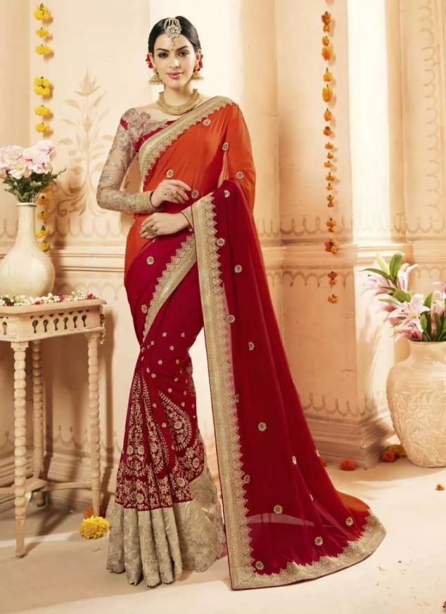 Buy Designer Bridal Saree Online