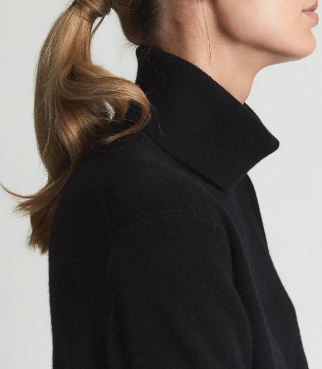 Cashmere Roll Neck Jumper - Image 2