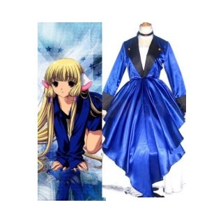 Chobits Chii Blue Dress Cosplay Costume