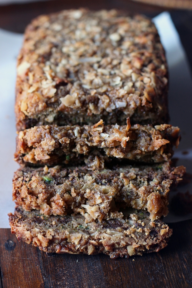  Chocolate Coconut Zucchini Bread with Coconut-Crumble Topping - Image 2