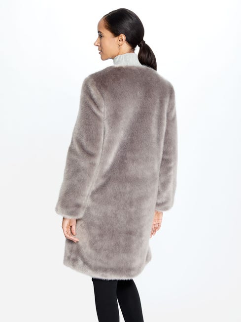 Christel Faux Fur Coat - Image 2