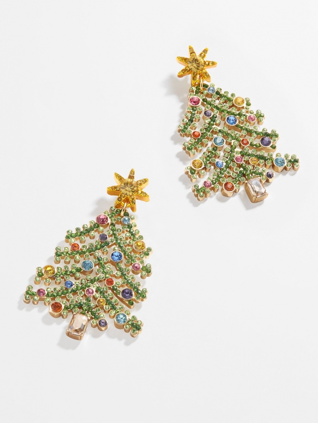 Christmas Tree Drop Earrings - Image 2