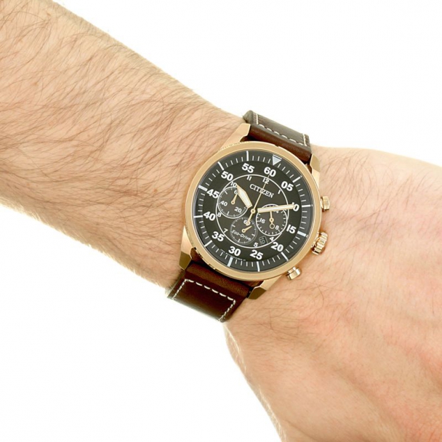 Citizen Eco-drive Sport Strap Chronograph Stainless Steel Watch - Image 2