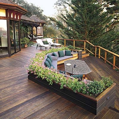 Container Gardens for Deck Privacy