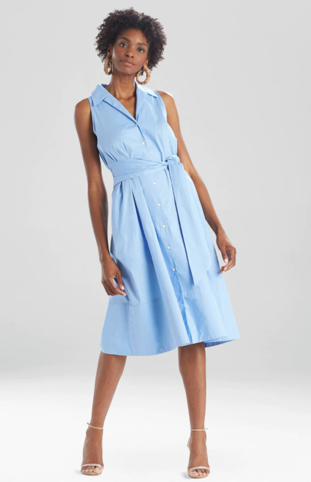 Cotton Poplin Halter Shirtdress - Image 2