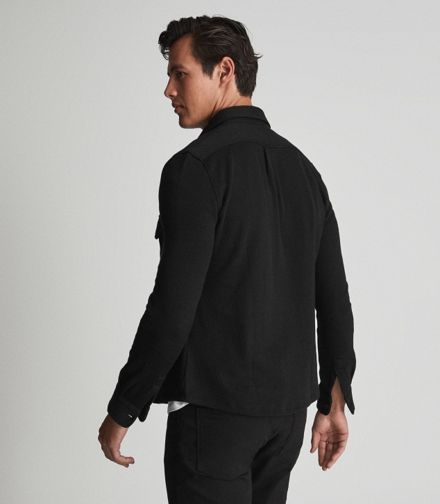 Cotton Wool Blend Overshirt - Image 3