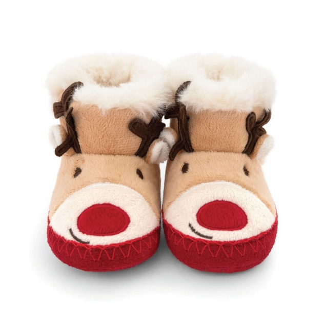 Cozy Reindeer Slipper Boots - FaveThing.com